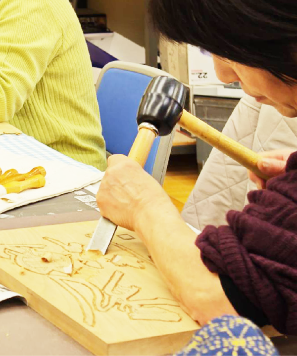 版画教室製作風景
