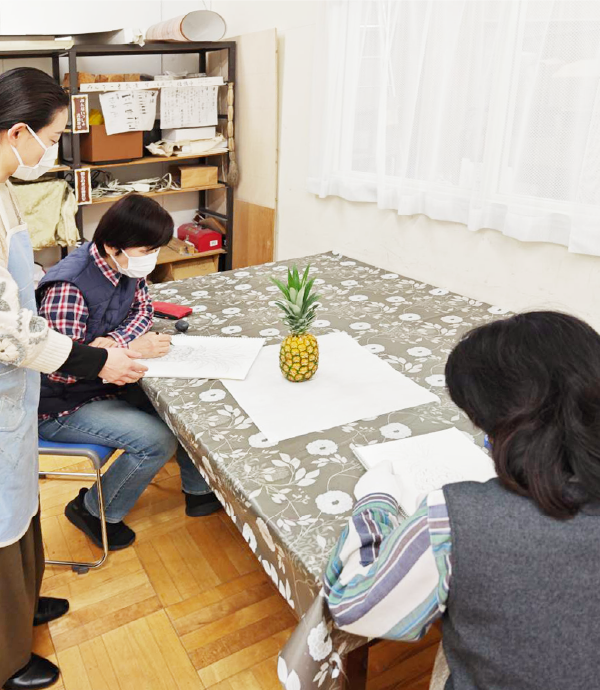 絵画教室の授業風景