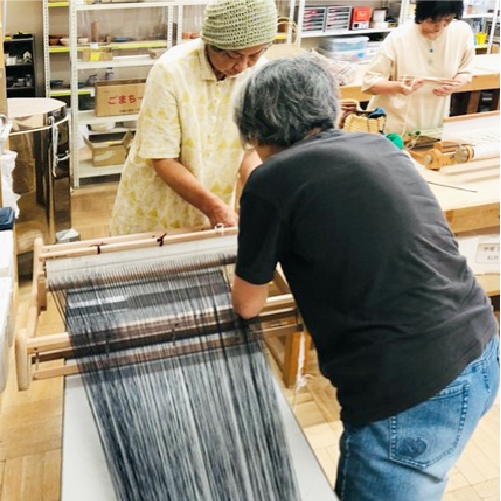 織教室の風景